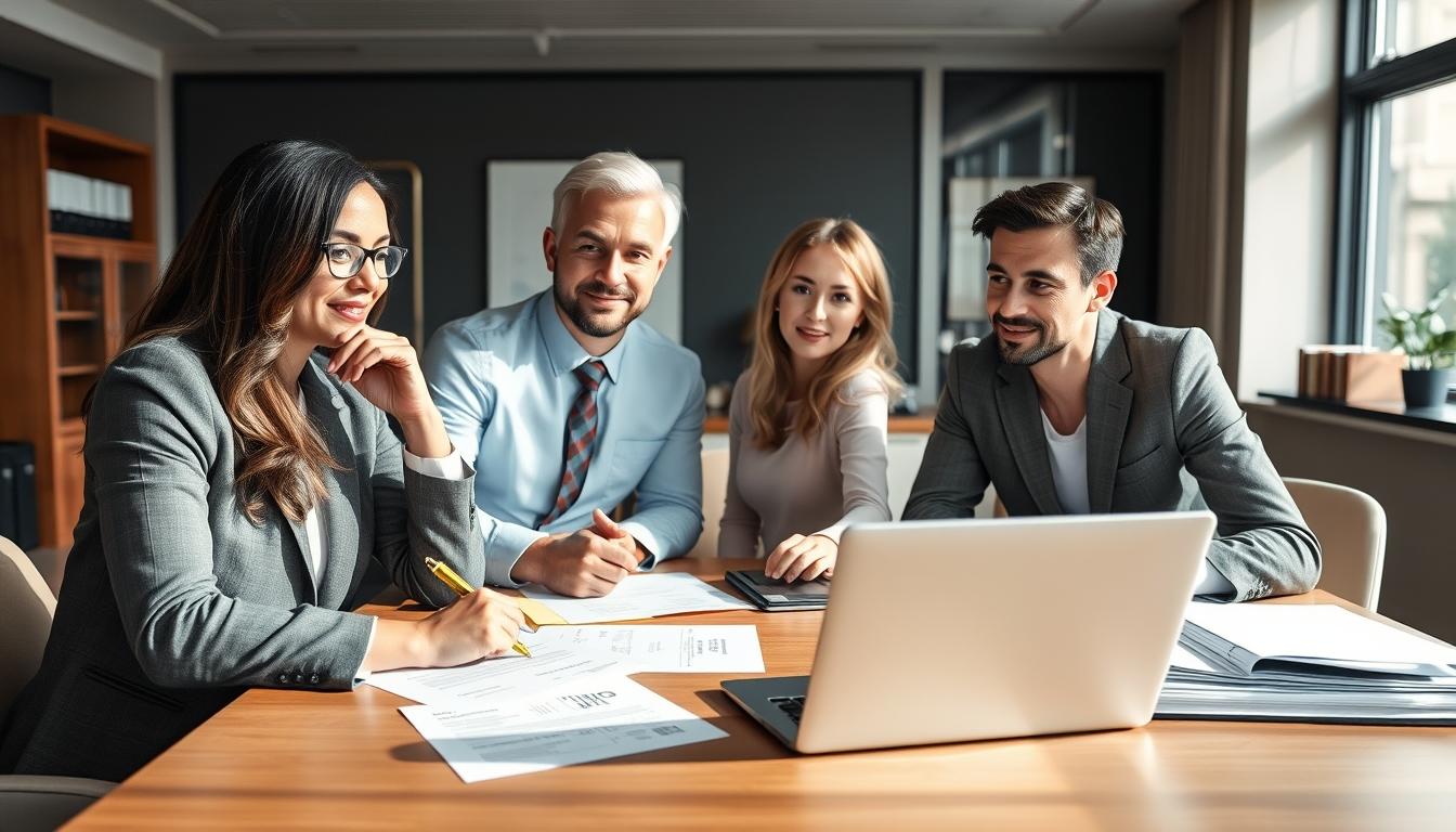 Business agreement signing